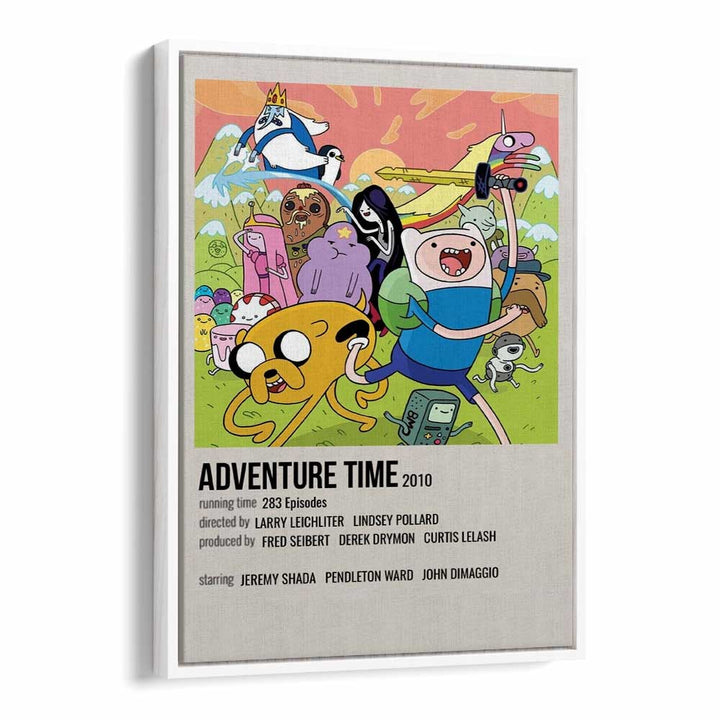 Adventure Time 2010 Movie Posters in White Floater Frame