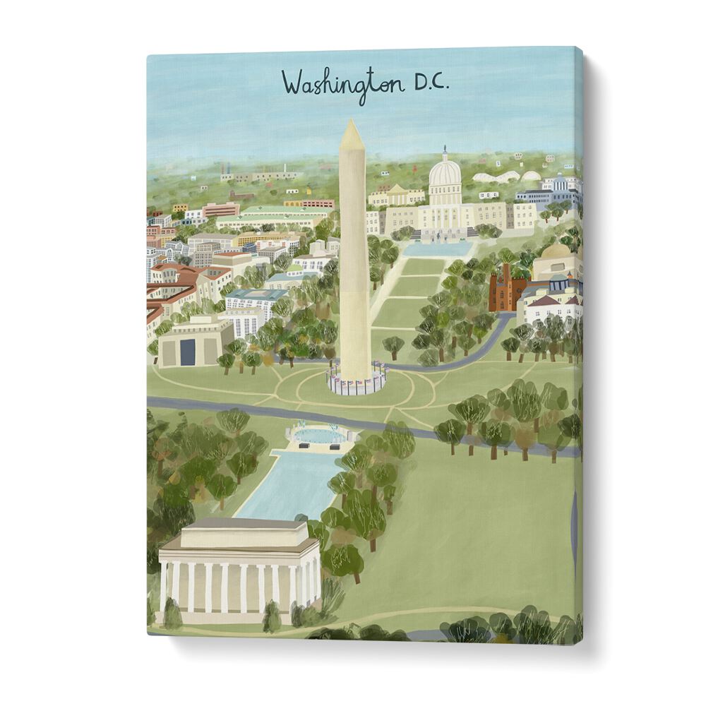 Aerial View of the Mall by Carla Daly Travel Posters in Gallery Wrap