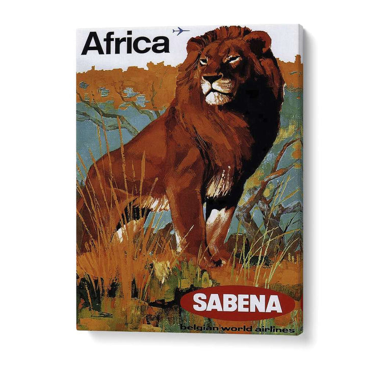 Africa-sabena Retro Vintage Travel Travel Posters in Gallery Wrap