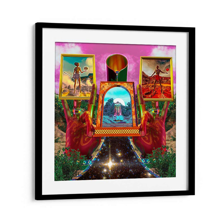 Alchemy By Cosmo Zach Surreal Art Prints Surrealism in Black Frame With Mount