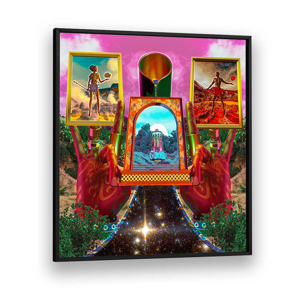 Alchemy By Cosmo Zach Surreal Art Prints Surrealism in Black Plain Frame