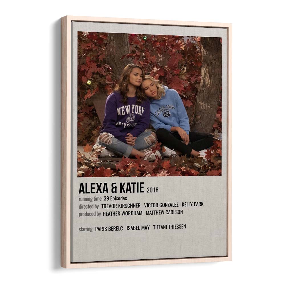 Alexa & Katie 2018 Movie Posters in Oak Wood Floater Frame