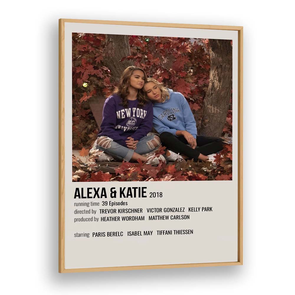 Alexa & Katie 2018 Movie Posters in Oak Wood Plain Frame