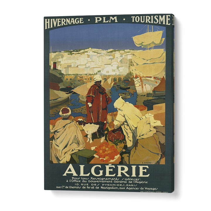 Algerie  Vintage Travel Posters in Gallery Wrap