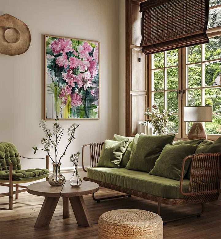 ALMOND TREE , FLORAL FLOWER PAINTINGS