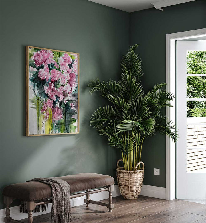 ALMOND TREE , FLORAL FLOWER PAINTINGS