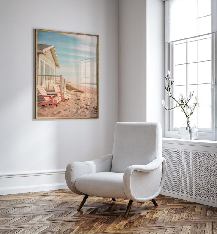 Serene coastal scene featuring ALONG THE BEACH, BEACH PAINTINGS by Philippe Hugonnard, perfect for your home decor.