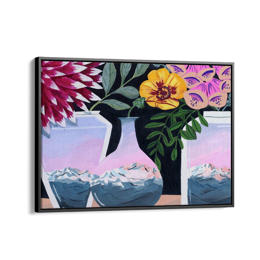 Alpenglow By Sarah Gesek Kitchen Art Prints in Black Floater Frame