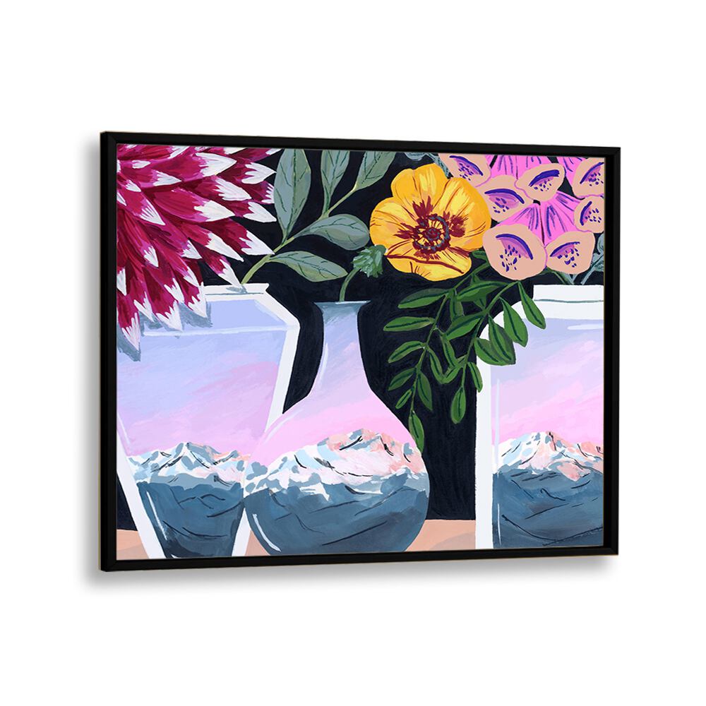 Alpenglow By Sarah Gesek Kitchen Art Prints in Black Plain Frame