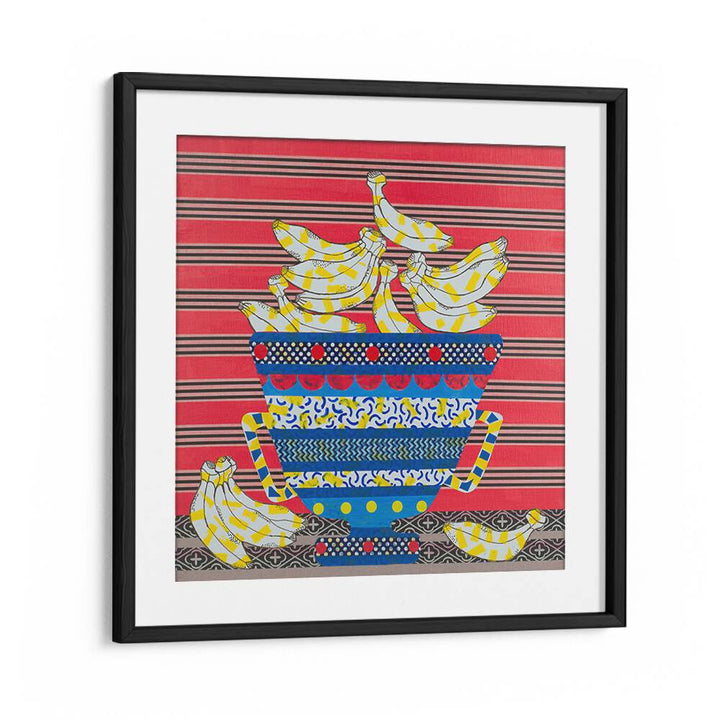 Am I Going Bananas ii Kitchen Posters Kitchen Art Prints in Black Frame With Mount