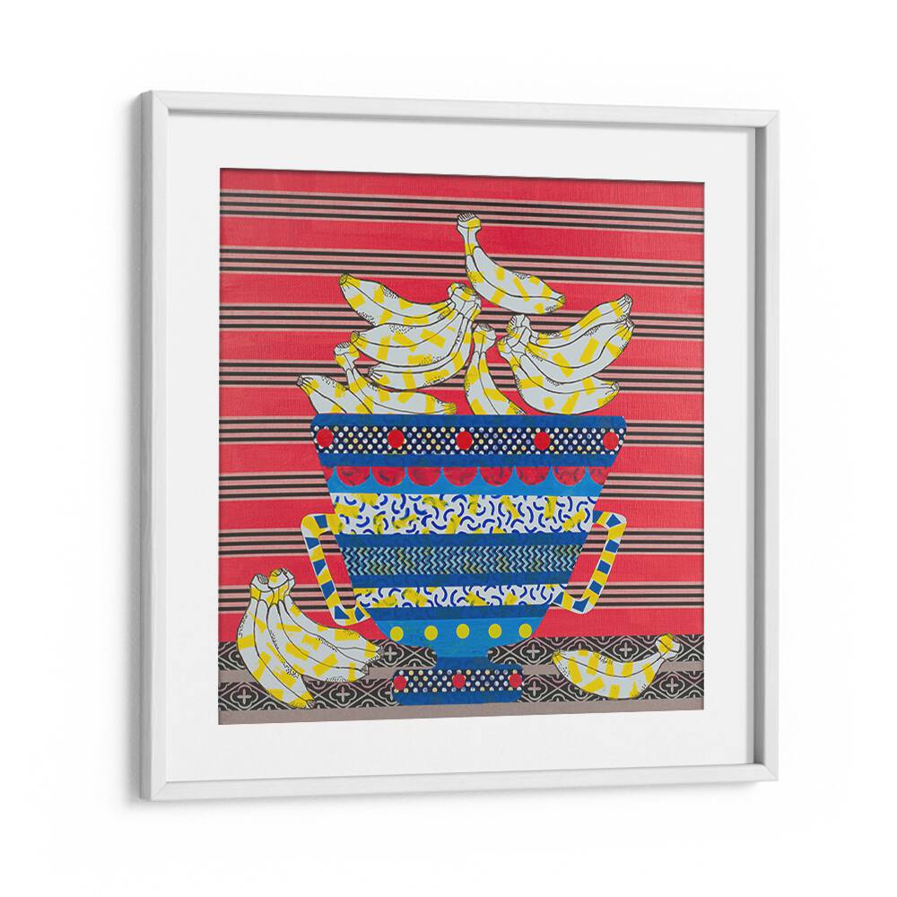 Am I Going Bananas ii Kitchen Posters Kitchen Art Prints in White Frame With Mount