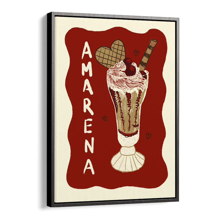 Amarena by Studio Dolci Cafe Posters in Black Floater Frame