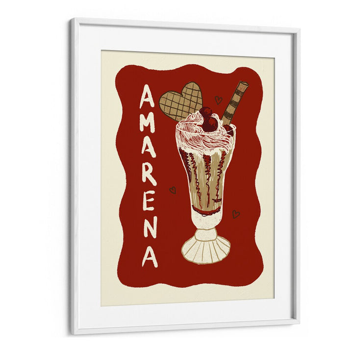 Amarena by Studio Dolci Cafe Posters in White Frame With Mount