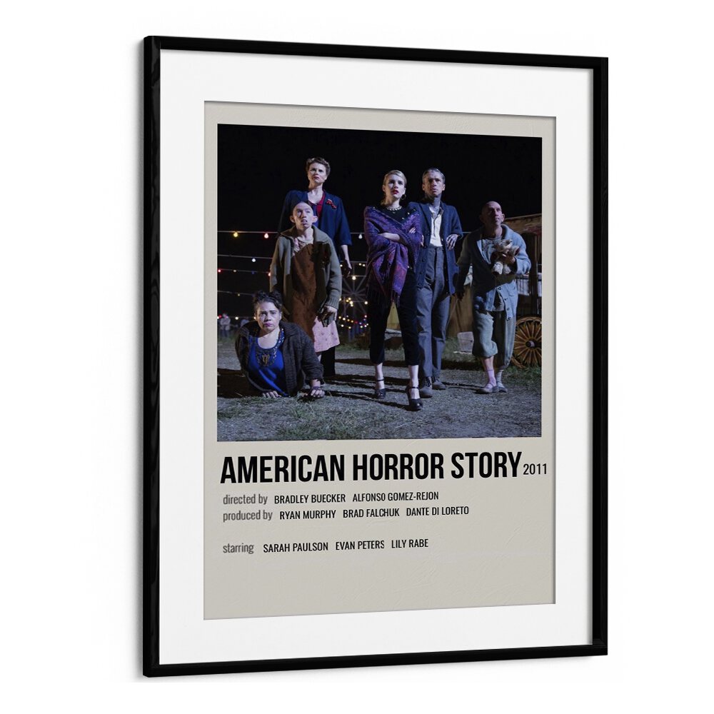 American Horror Story Movie Posters in Black Frame With Mount