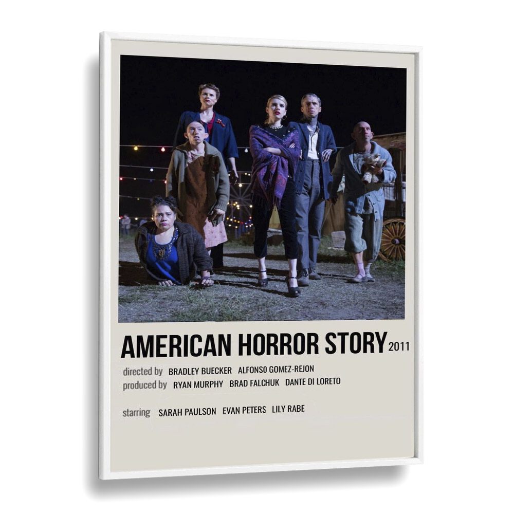 American Horror Story Movie Posters in White Plain Frame