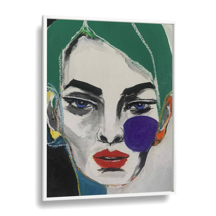 Ana Sneeringer Emily Blunt By Ana Sneeringer Women Illustration Paintings in White Plain Frame