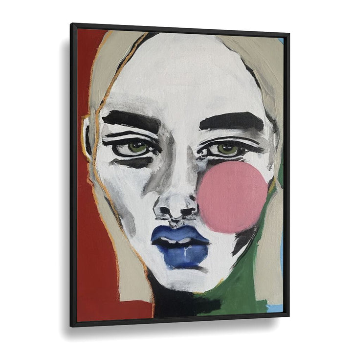 Ana Sneeringer Mayra Seems By Ana Sneeringer Women Illustration Paintings in Black Plain Frame