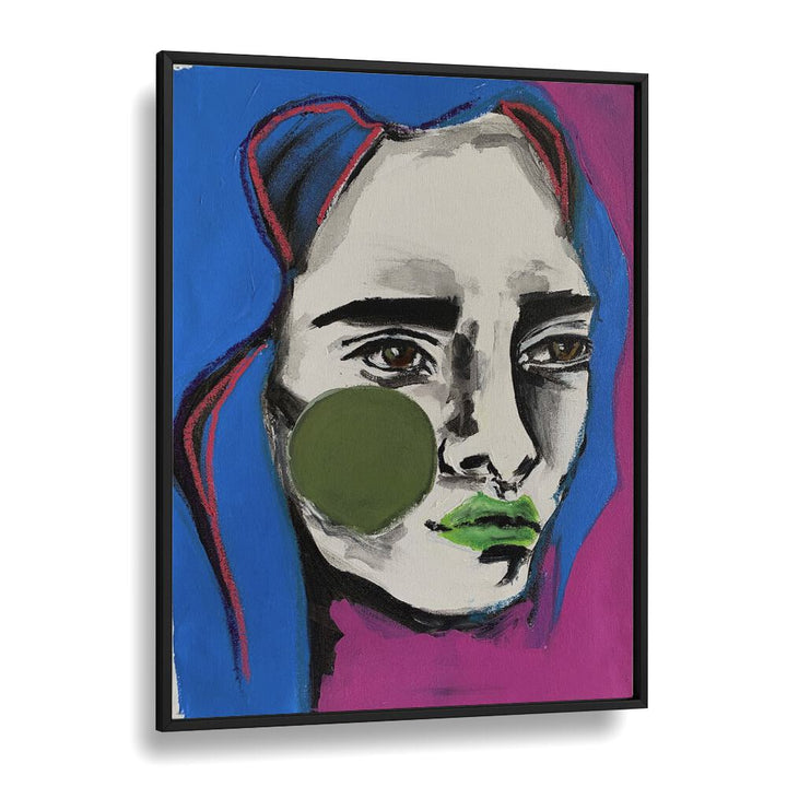 Ana Sneeringer Nives Loom By Ana Sneeringer Women Illustration Paintings in Black Plain Frame