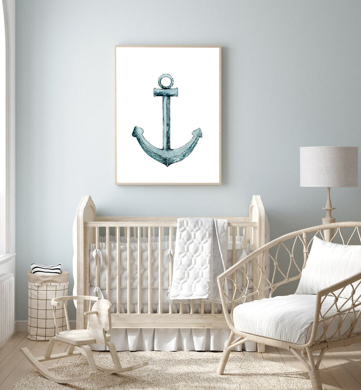 Anchor-Nautical  Kids Paintings placed on a wall