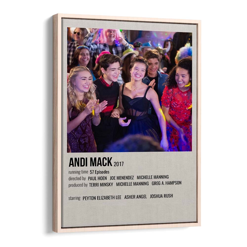 Andi Mack 2017 Movie Posters in Oak Wood Floater Frame