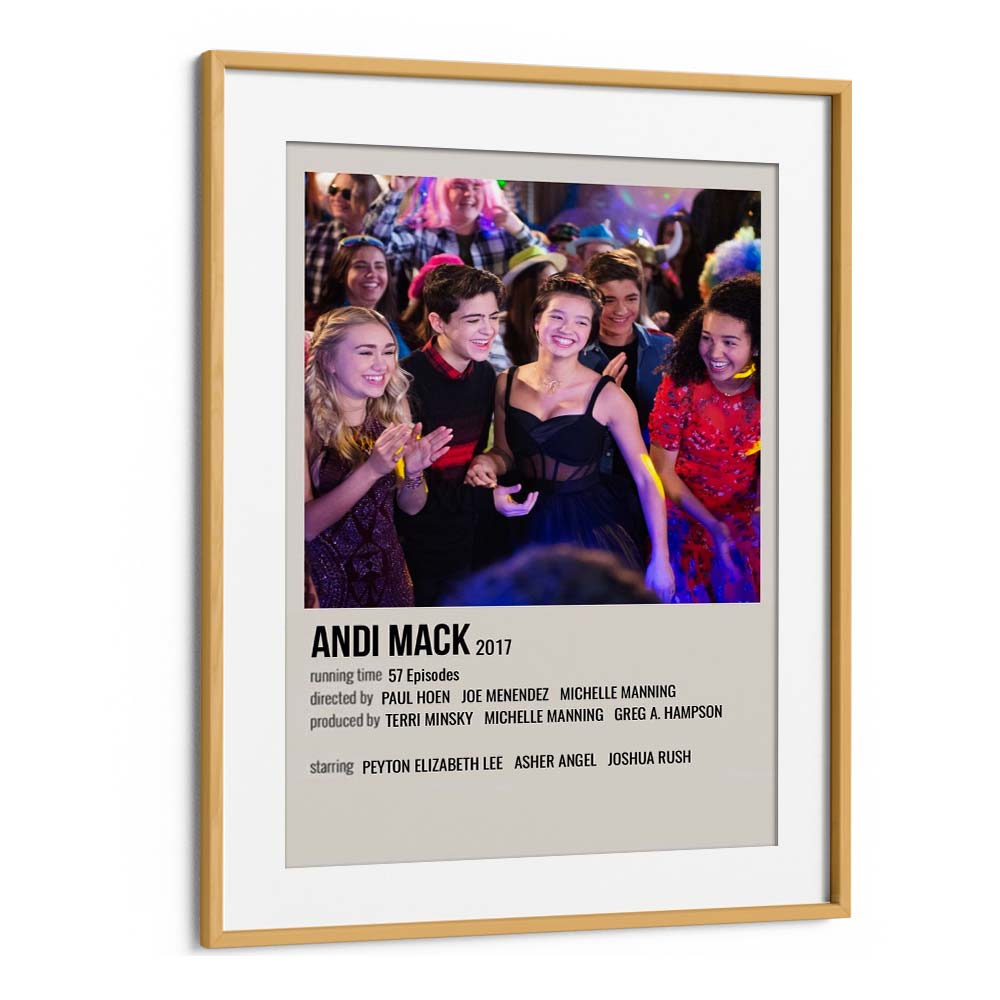 Andi Mack 2017 Movie Posters in Oak Wood Frame With Mount