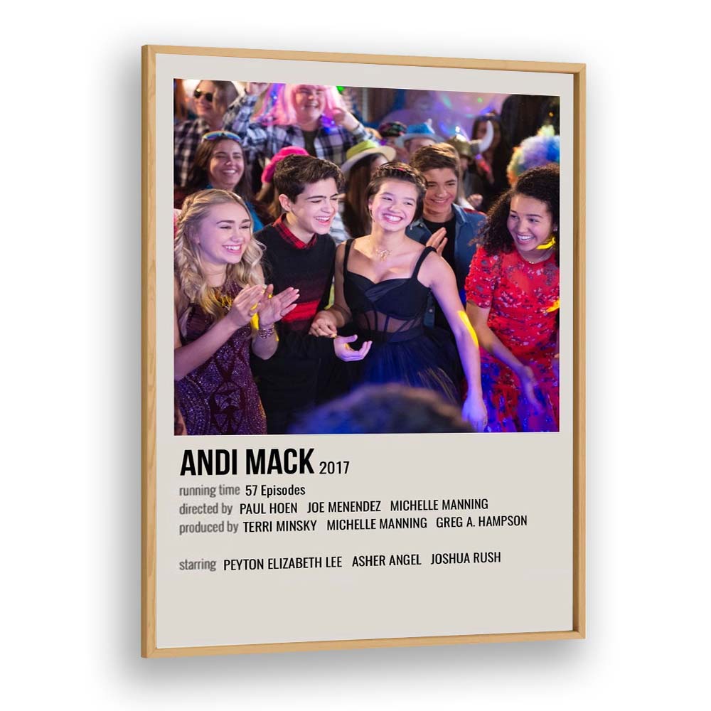 Andi Mack 2017 Movie Posters in Oak Wood Plain Frame