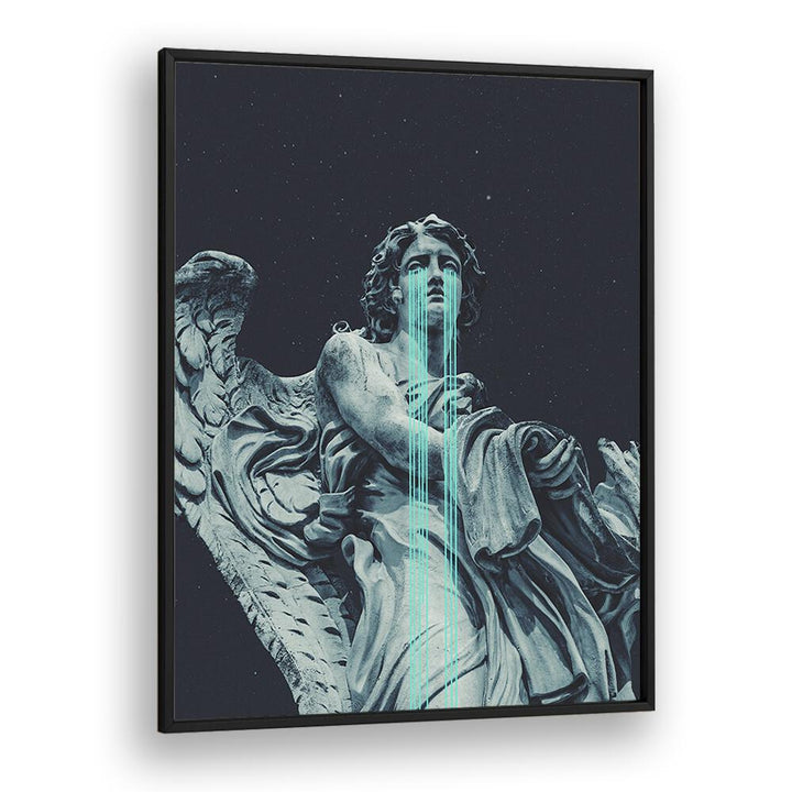 Angel Came By Frank Moth Surreal Art Prints Surrealism in Black Plain Frame