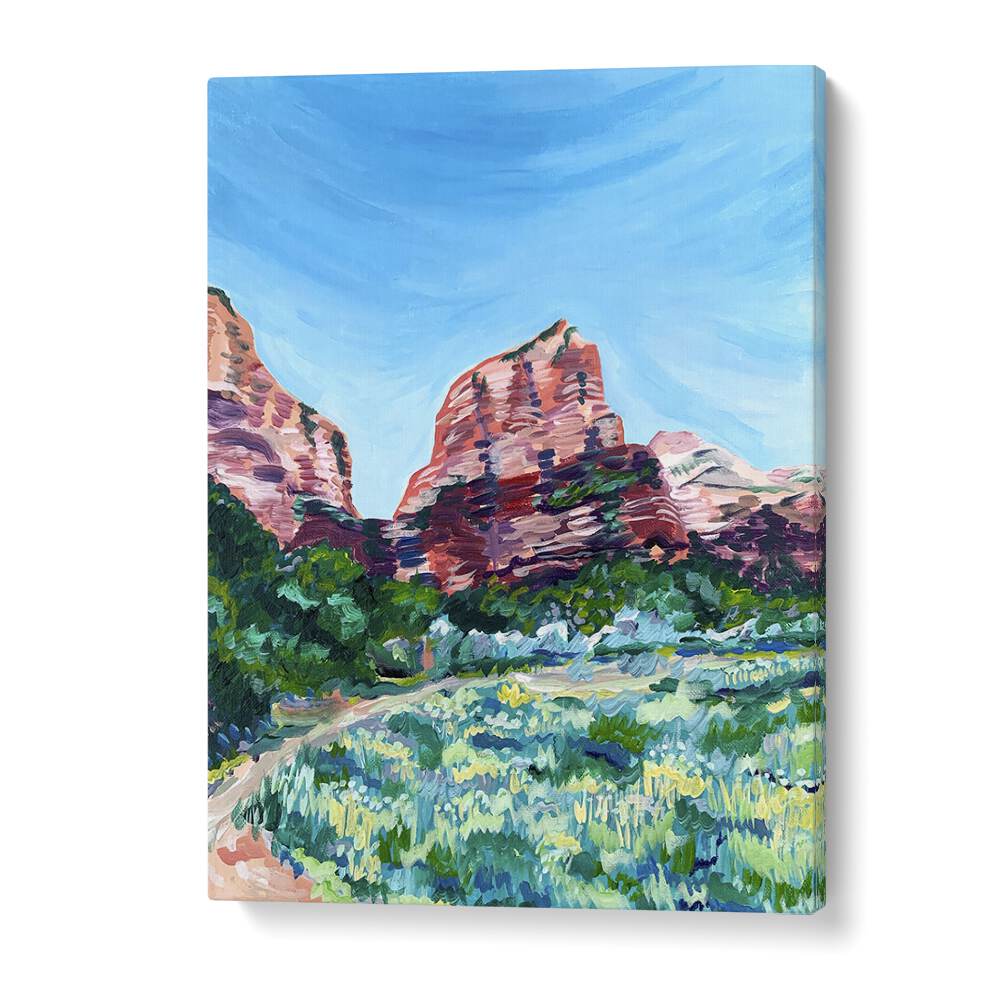 Angels Landing By Key And Sea Creative Travel Poster in Gallery Wrap