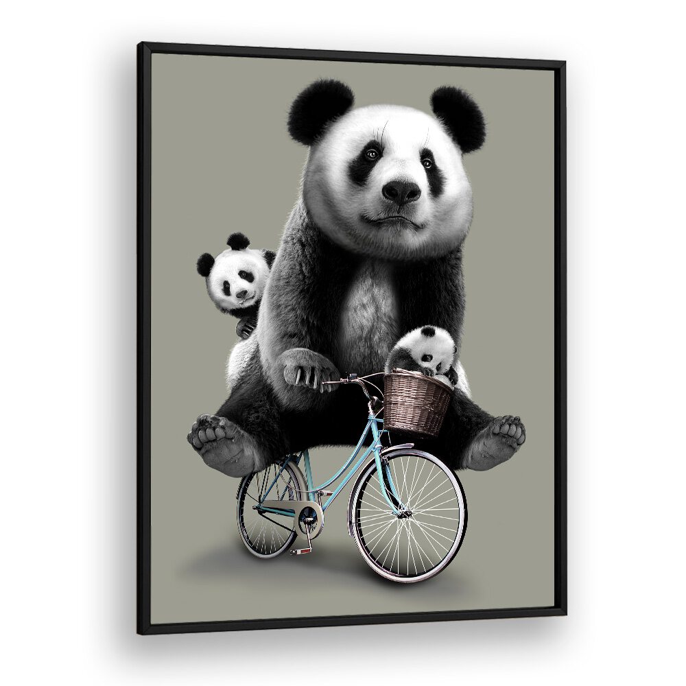 Angin Petang Kids Room Paintings Kids Room Wall Art in Black Plain Frame