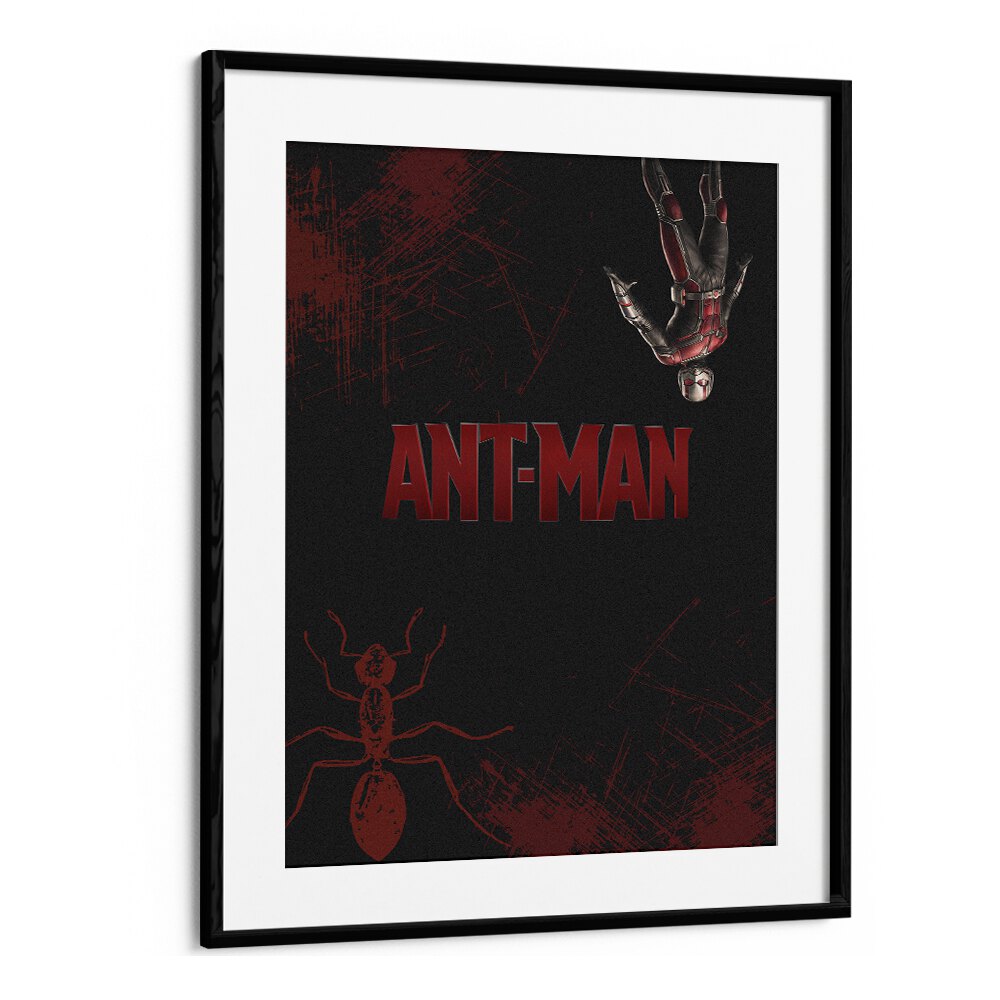 Ant-man by Grishma Korjani Movie Posters in Black Frame With Mount