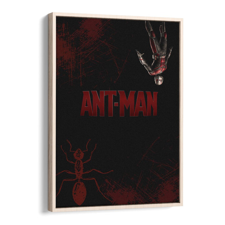 Ant-man by Grishma Korjani Movie Posters in Oak Wood Floater Frame