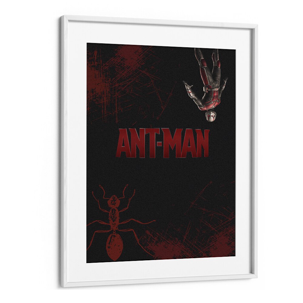 Ant-man marvel movie wallartAnt-man by Grishma Korjani Movie Posters in White Frame With Mount