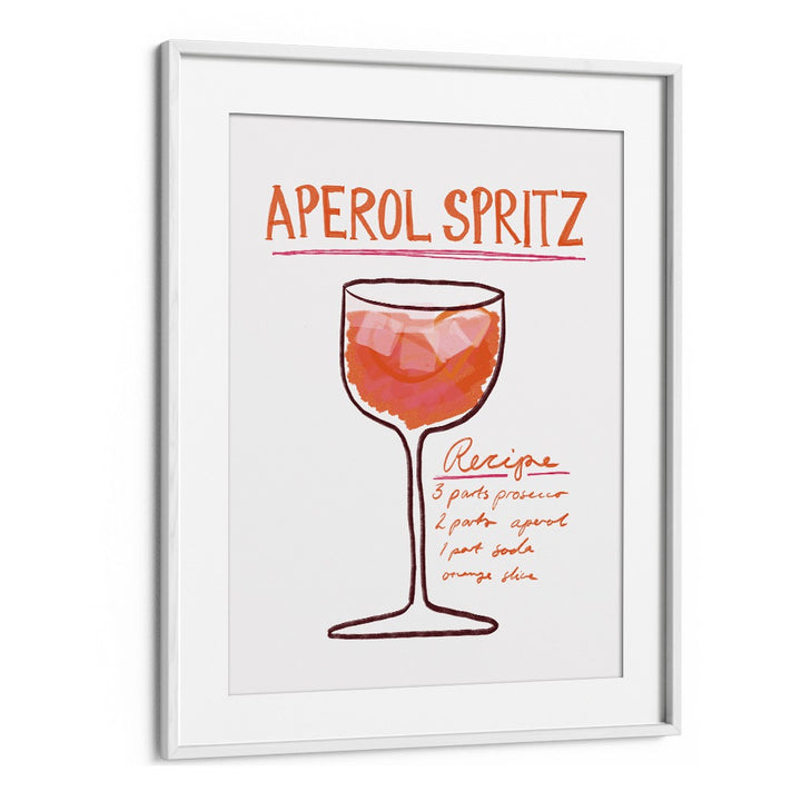 Aperol Spiritz by Athene Fritsch Cafe Art Prints Cafe Posters in White Frame With Mount