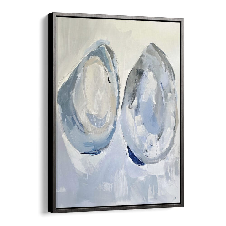 Aquatic Artifacts Beach Prints Coastal Wall Art in Black Floater Frame