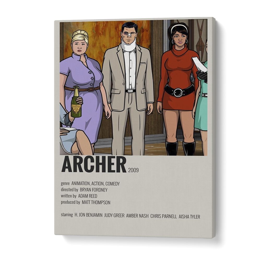 Archer Movie Posters in Gallery Wrap