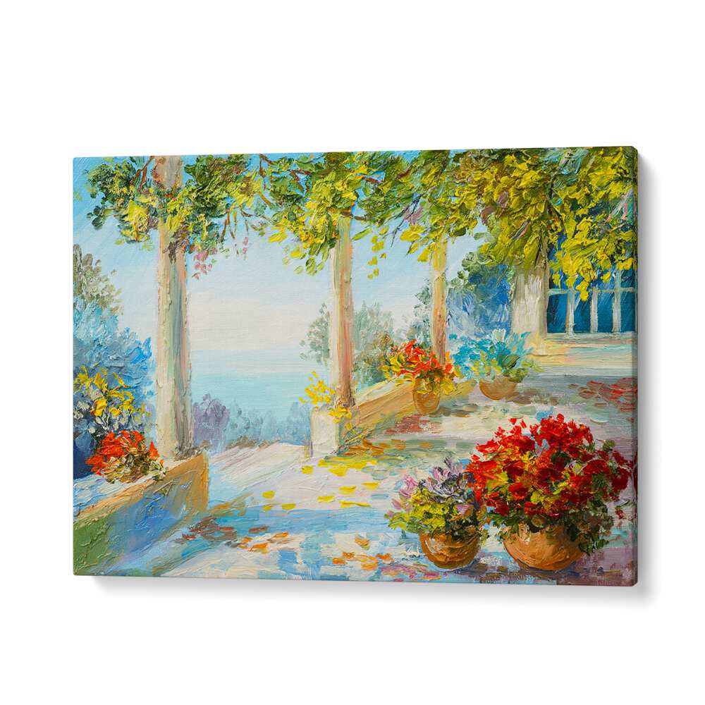 Architectural Reverie Vintage European Paintings in Gallery Wrap