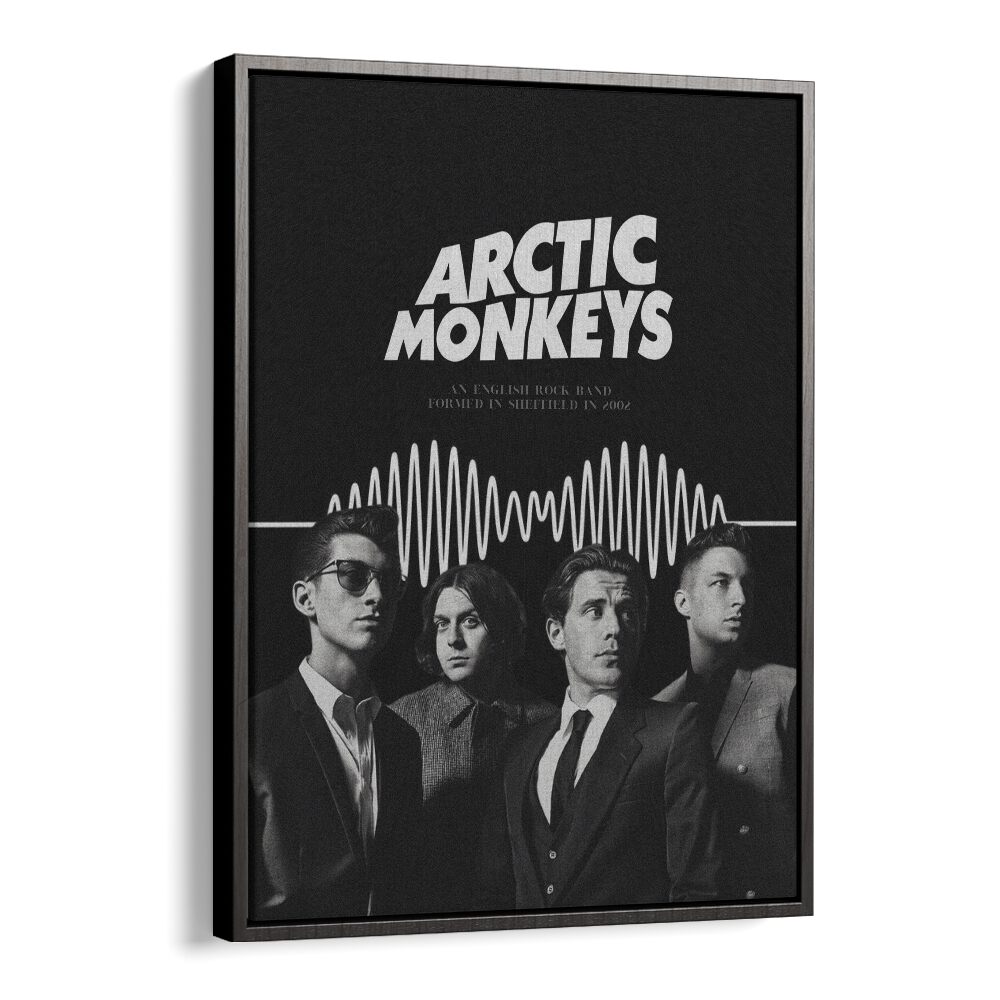 Arctic Monkeys By Grishma Korjani Movie Posters in Black Floater Frame