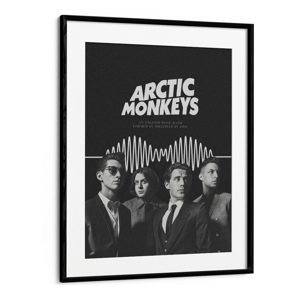 Arctic Monkeys By Grishma Korjani Movie Posters in Black Frame With Mount