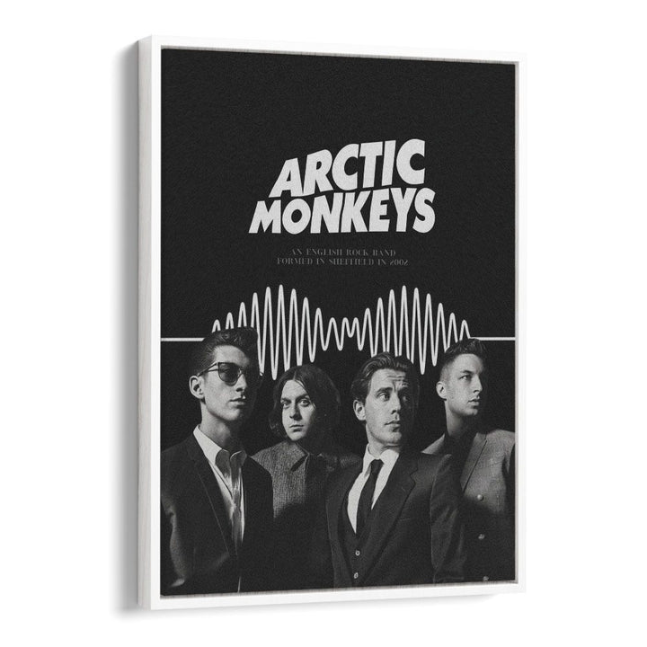 Arctic Monkeys By Grishma Korjani Movie Posters in White Floater Frame