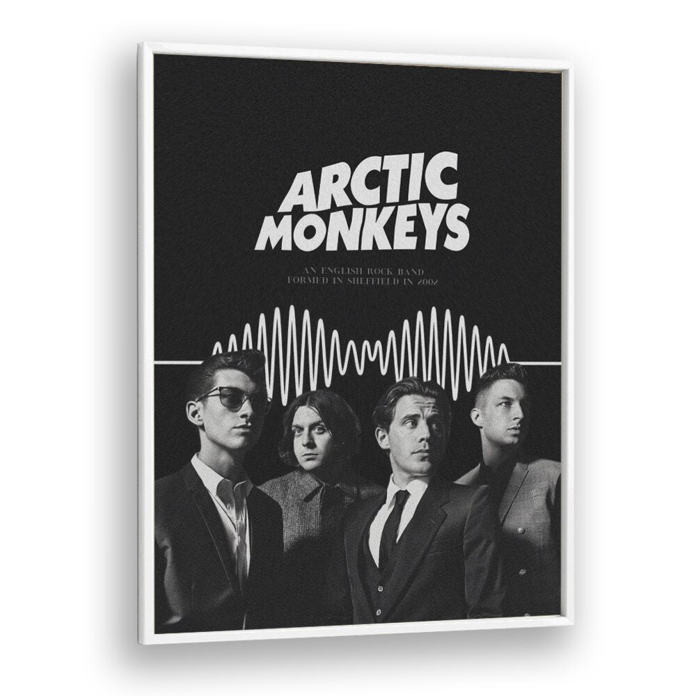 Arctic Monkeys By Grishma Korjani Movie Posters in White Plain Frame