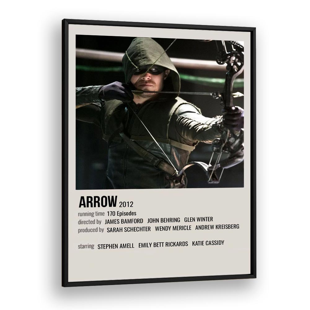 Arrow 2012 Movie Posters in Black Plain Frame