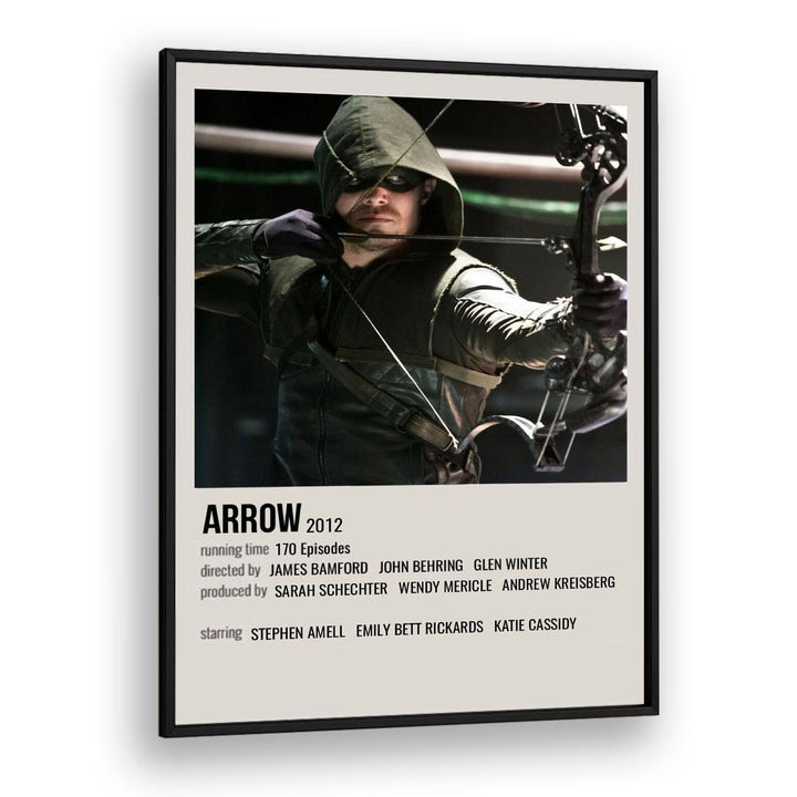 Arrow 2012 Movie Posters in Black Plain Frame