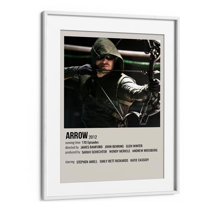 Arrow 2012 Movie Posters in White Frame With Mount