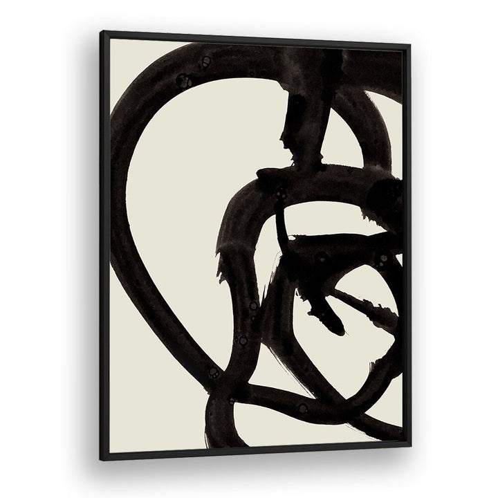 Atienne I By Dan Hobday Abstract Art Abstract Paintings in Black Plain Frame