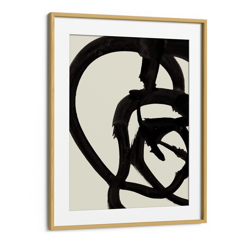 Atienne I By Dan Hobday Abstract Art Abstract Paintings in Oak Wood Frame With Mount