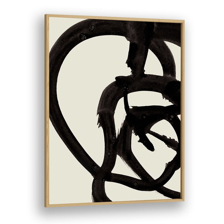 Atienne I By Dan Hobday Abstract Art Abstract Paintings in Oak Wood Plain Frame