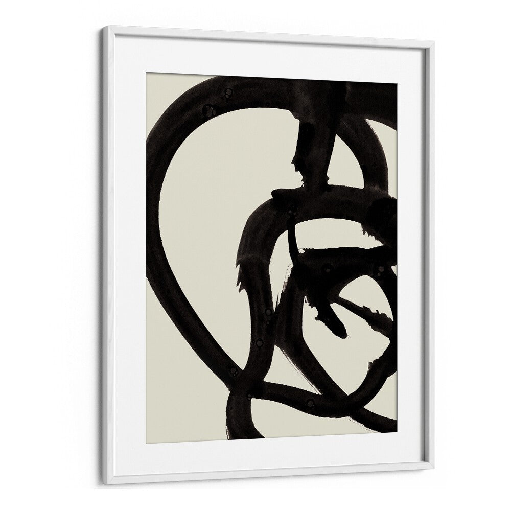 Atienne I By Dan Hobday Abstract Art Abstract Paintings in White Frame With Mount