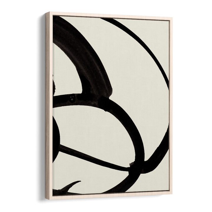 Atienne II By Dan Hobday Abstract Art Abstract Paintings in Oak Wood Floater Frame