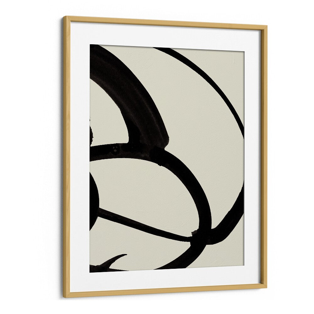 Atienne II By Dan Hobday Abstract Art Abstract Paintings in Oak Wood Frame With Mount