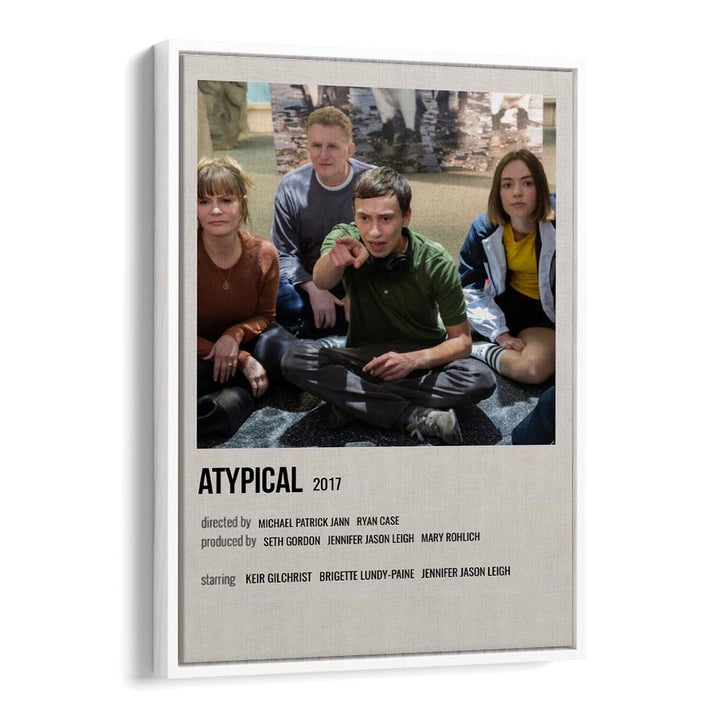 Atypical 2017 Movie Posters in White Floater Frame